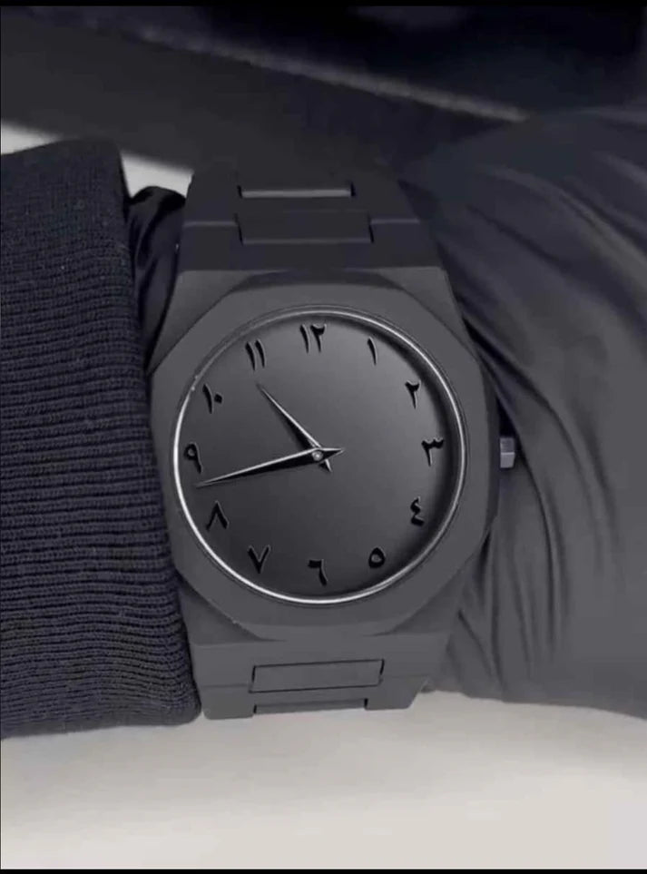 Black Arabic Aura Watch