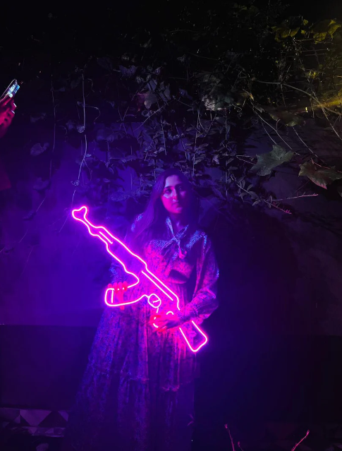 AK-47 Gun Neon Sign
