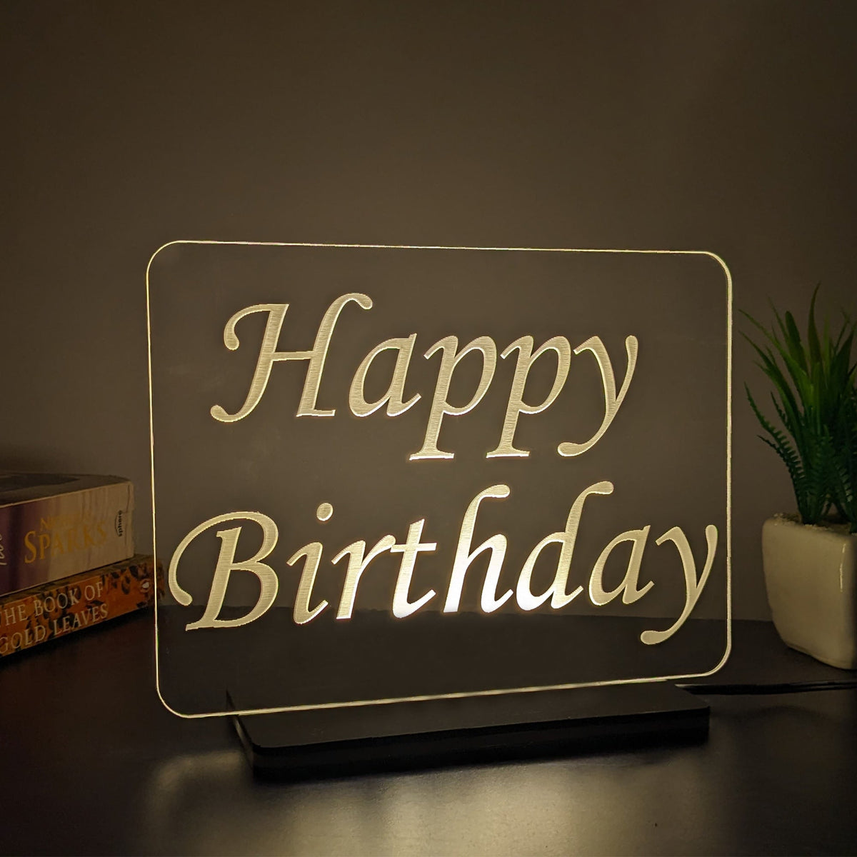 3D LED Acrylic Lamp - Happy Birthday