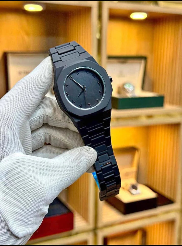 Black Arabic Aura Watch