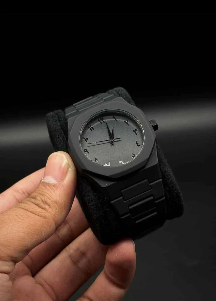 Black Arabic Aura Watch