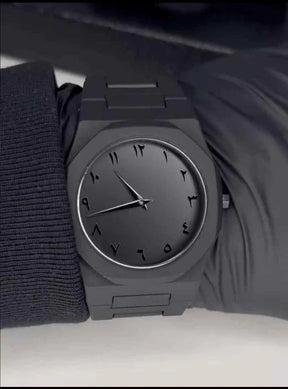 Black Arabic Aura Watch