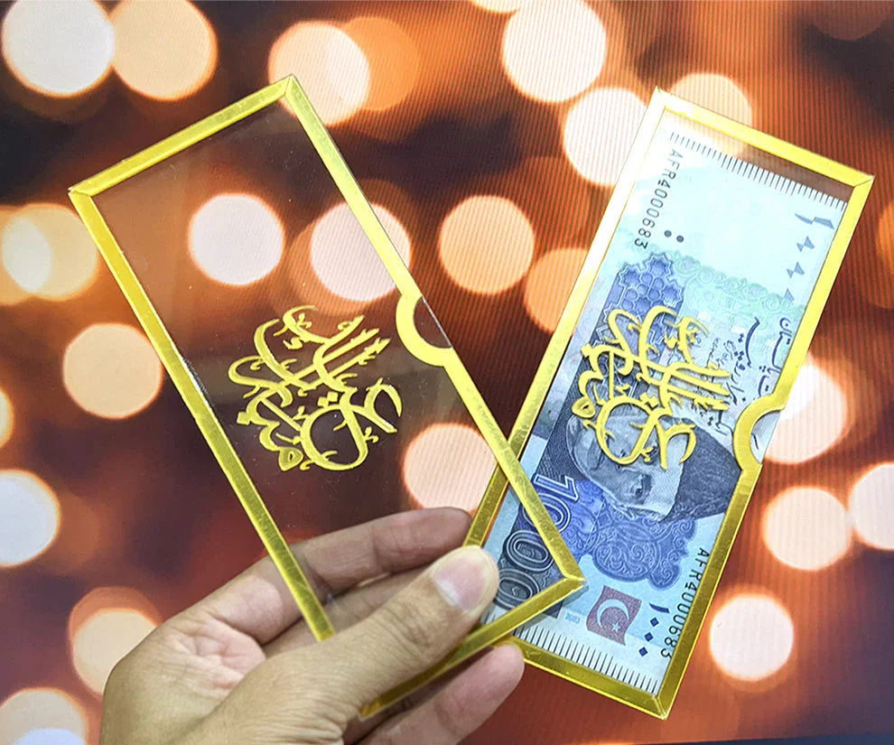 Premium Acrylic Eidi Envelope / Haq Mahar Envelop