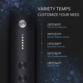 Hair straightener brush