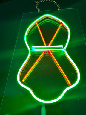 Rabi ul Awwal Neon Light | Islamic Green LED Wall Décor