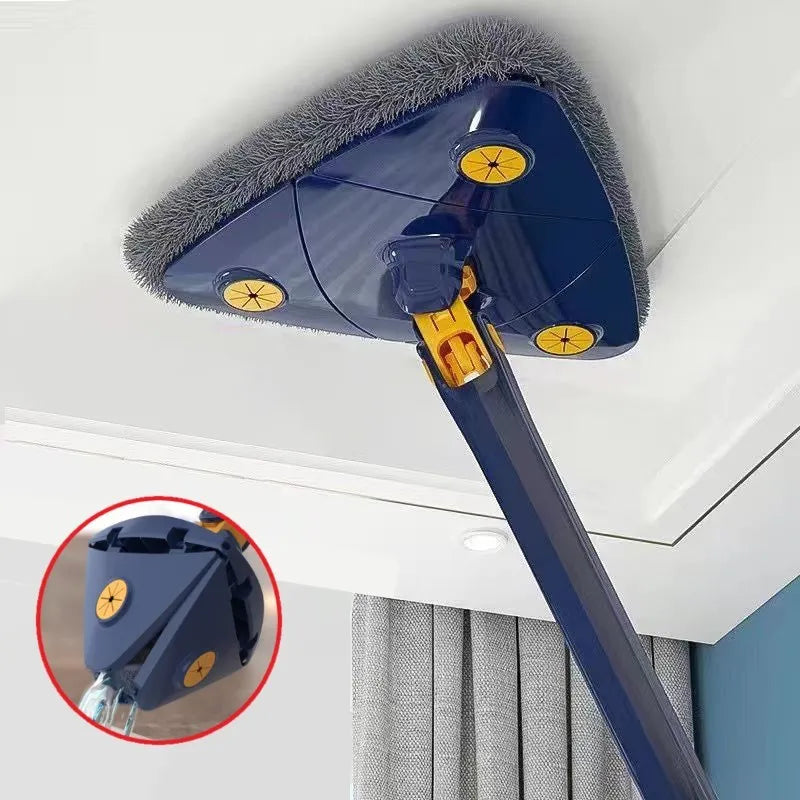 360 Rotatable Self-Wrenching Triangle Mop
