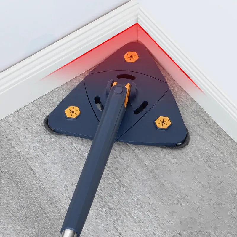 360 Rotatable Self-Wrenching Triangle Mop