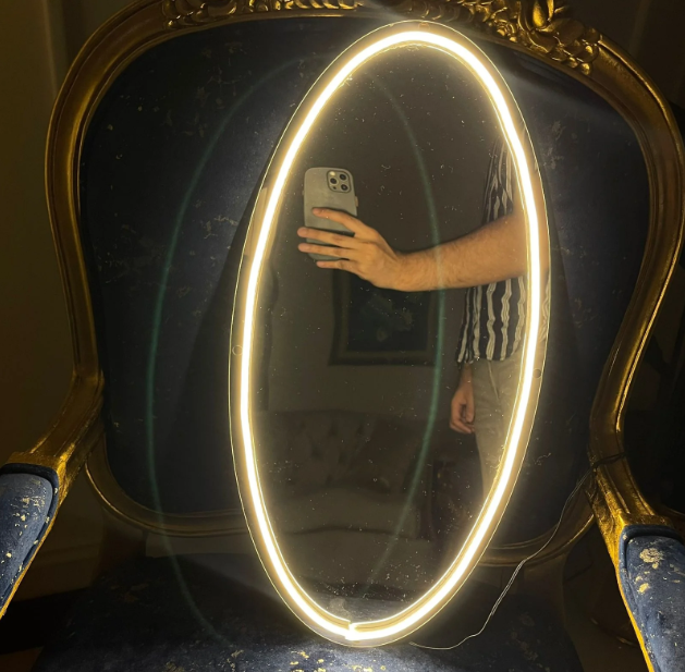Neon Selfie Acrylic mirror for Room Walls