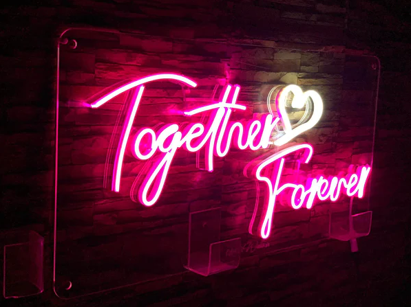 Together ?? Forever Couple Neon Sign - Neon Light