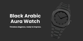 Black Arabic Aura Watch