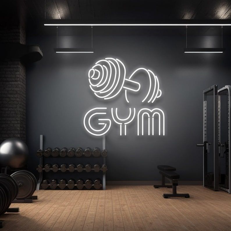 Gym Neon Light Wall Decoration (All Colors)