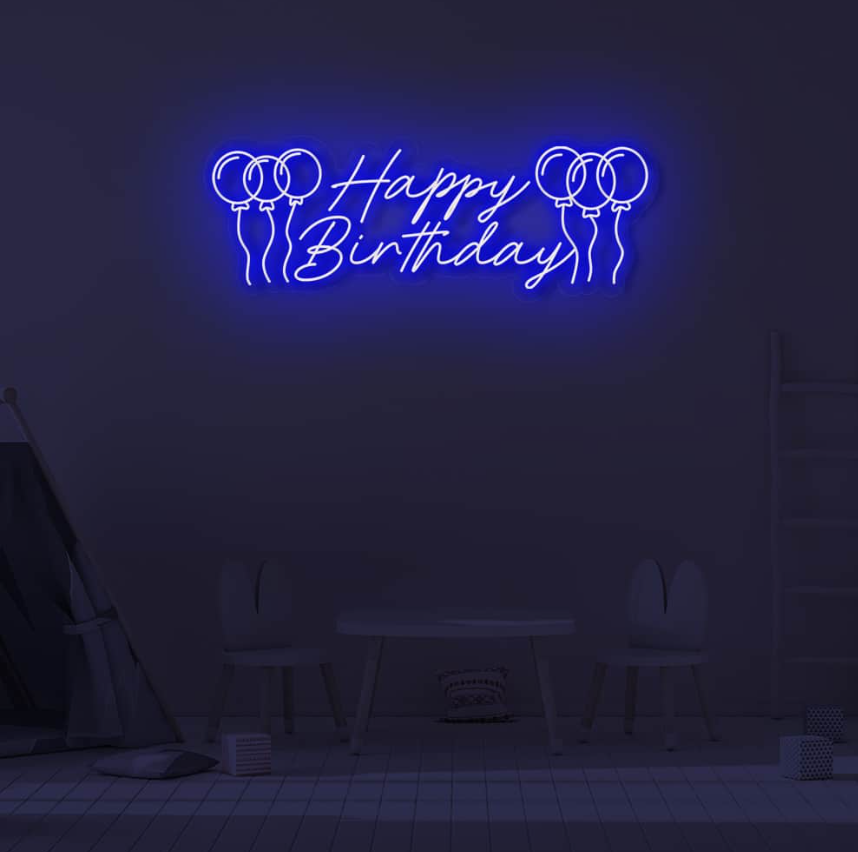 Happy Birthday with 6 Balloons