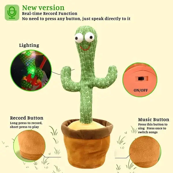 DANCING CACTUS TOY (RECHARGABLE)