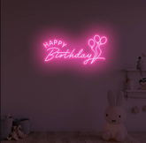 Happy Birthday with 3 balloons