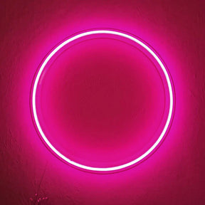 Multi Color Circle Neon Wall Decoration